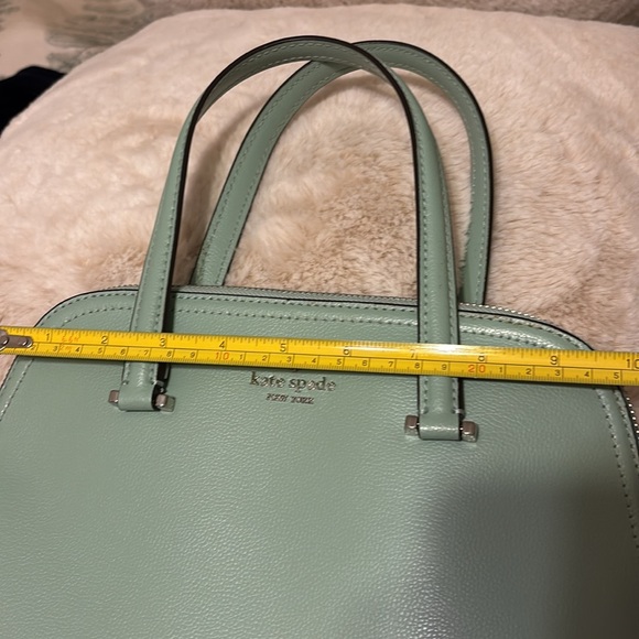 Kate Spade Authentic Mint Satchel Tote EUC see photos for measurements - Picture 13 of 16